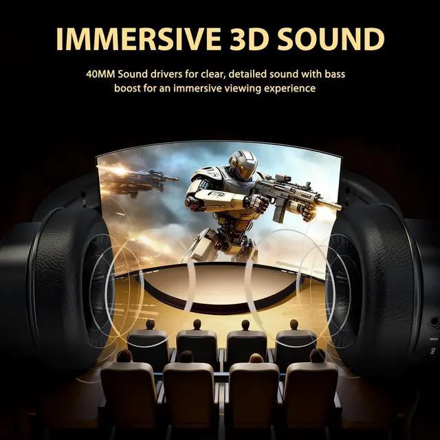 Alt view image 4 of 7 - Wireless Headphones for TV, TV Headphones Wireless for Senior with Digital Optical RCA AUX 3.5 MM Transmitter Charging Dock, Over Ear Headphones with Low Latency & HiFi Sound, Gifts for Parent/Elderly