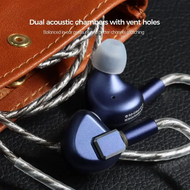Alt view image 3 of 6 - S12 PRO in Ear Headphones 14.8mm Planar Magnetic Driver Wired HiFi Earphones for Smartphones/PC/Tablet (Deep Space Blue, 2.5mm / 3.5mm / 4.4mm Connector)