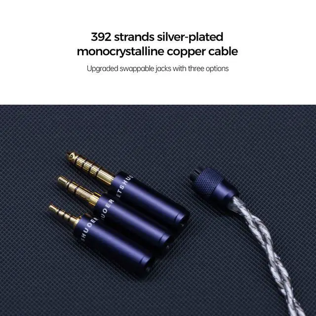 Alt view image 4 of 6 - S12 PRO in Ear Headphones 14.8mm Planar Magnetic Driver Wired HiFi Earphones for Smartphones/PC/Tablet (Deep Space Blue, 2.5mm / 3.5mm / 4.4mm Connector)