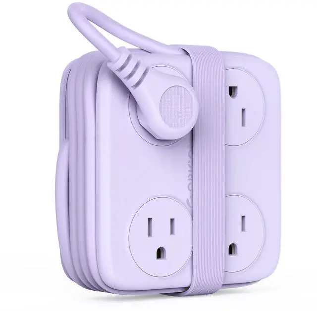Main image of 5 Ft Coiled Extension Cord with 8 Outlet & 3 USB Ports, Power Strip with Flat Plug, 11 in 1 Charging Station for Home/Office/Dorm -AP3 PRO