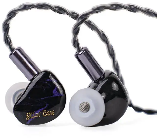 Main image of Kiwi Ears Cadenza 10mm Beryllium Dynamic Driver IEM 3D Printed with Detachable Interchangeable Plug 0.78 2pin 3.5mm IEM Cable for Musician Audiophile (Purple)