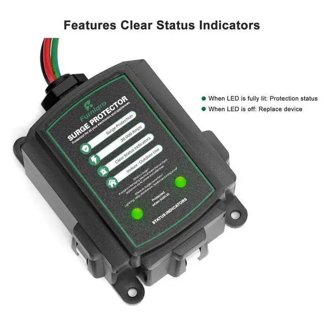 Alt view image 2 of 7 - FHSPD36S Whole House Surge Protector for 36,000 Amps, Ultimate Surge Protection, Whole Home Surge Protector, Indoor/Outdoor Use, 120/240V