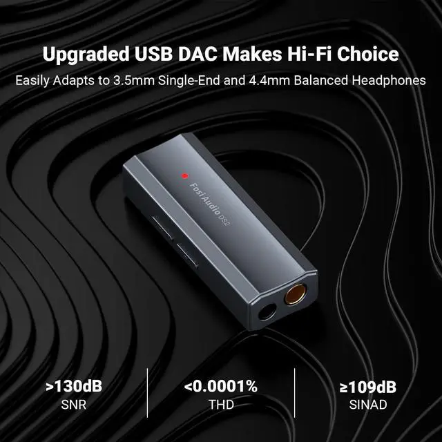 Alt view image 4 of 7 - DS2 USB C to AUX Headphone Amp DAC Dongle 3.5mm Jack Audio Portable Amplifier Dual Output DSD256 4.4mm Balanced High Resolution CS43131 for iPhone 15 Pro Max Plus iPad Android Phone