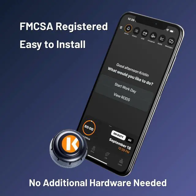 Alt view image 2 of 7 - My20 ELD (Electronic Logging Device), Truck GPS Tracking, FMCSA Compliant, 9-pin J1939, 6-pin J1708, OBD-II Diagnostic Ports, Subscription Required