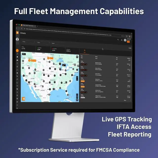 Alt view image 5 of 7 - My20 ELD (Electronic Logging Device), Truck GPS Tracking, FMCSA Compliant, 9-pin J1939, 6-pin J1708, OBD-II Diagnostic Ports, Subscription Required