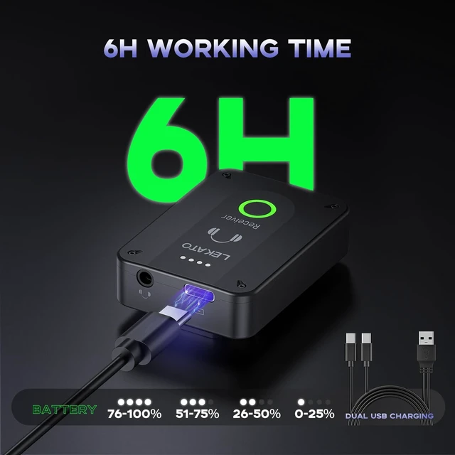 Alt view image 2 of 7 - Wireless in Ear Monitor System MS-02, Upgraded 2.4G Stereo IEM System Low Latency with Transmitter Beltpack Receiver Auto-Pairing,One to More, in-Ear Monitoring for Church,Band,Singer,Stage