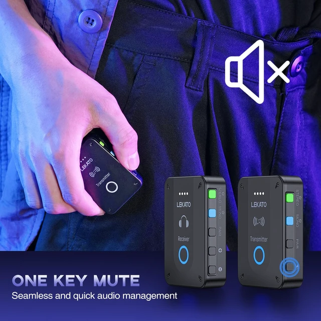 Alt view image 5 of 7 - Wireless in Ear Monitor System MS-02, Upgraded 2.4G Stereo IEM System Low Latency with Transmitter Beltpack Receiver Auto-Pairing,One to More, in-Ear Monitoring for Church,Band,Singer,Stage