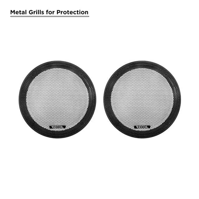 Alt view image 6 of 6 - MX65 6.5-Inch 2-Way Pro Audio Midrange Coaxial Speaker | with Built-in Bullet Tweeters 560 Watts Max Pair 4-Ohm Water Resistant Grills Included