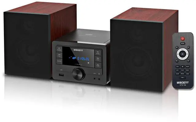 Main image of Bluetooth Stereo System 40W for Home, CD Player with Wireless Streaming, MP3/USB/Audio in/FM Radio, Powerful Home Audio Sound System