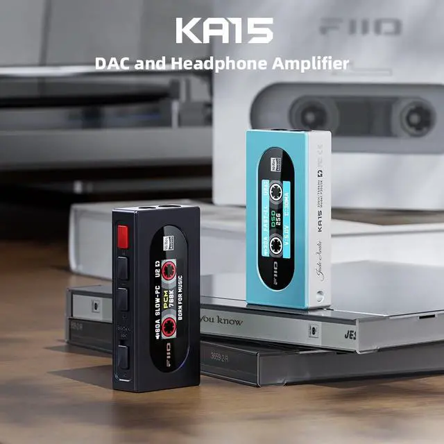 Alt view image 3 of 7 - KA15 Portable DAC and Headphone Amplifier (Black)