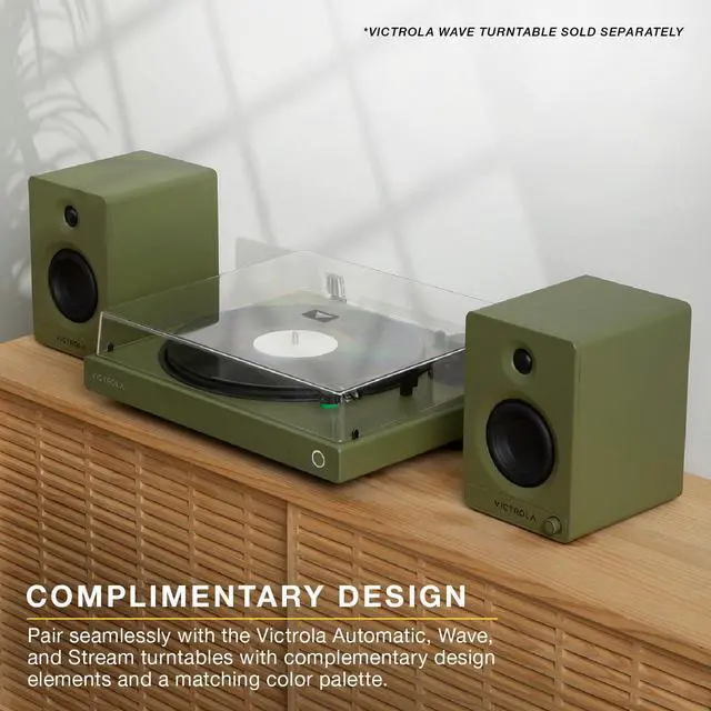 Alt view image 6 of 7 - Tempo - Bluetooth Bookshelf Speaker Pair - Black | Powered speaker pair with Auracast multi-speaker streaming, RCA, optical, aux and USB-C inputs, subwoofer output