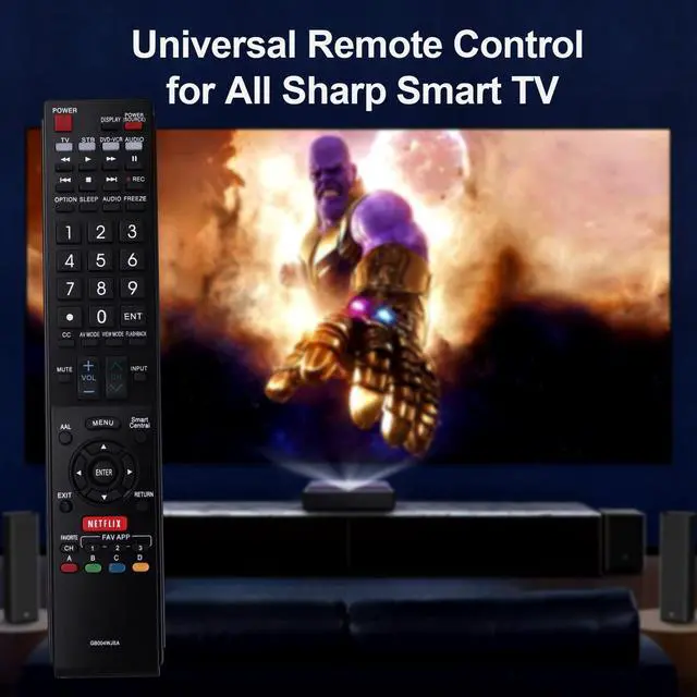 Alt view image 6 of 7 - New TV Remote Control for All Sharp Brand TV Smart TVAquos TV