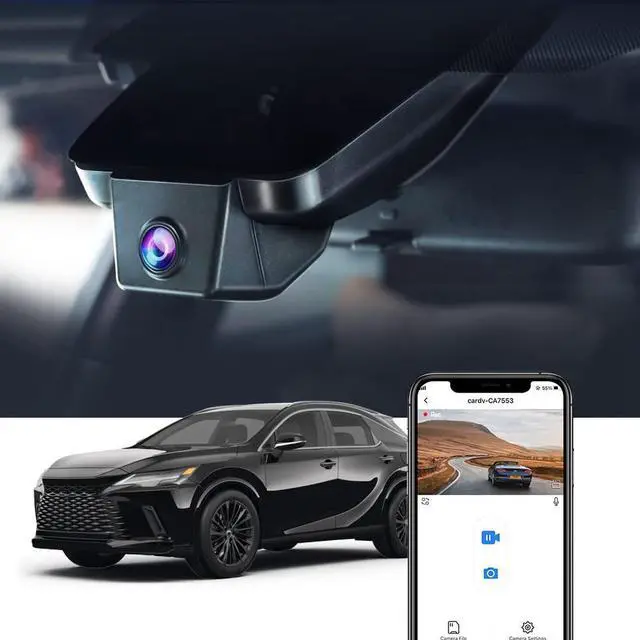 Main image of 4K Dash Cam Suitable for Lexus RX 2023-2026 & RX Hybrid 350 350h 450h 500h (Gen5/AL30), OEM Factory Look, UHD 2160P Video, Built-in WiFi & APP, Loop Recording, G-Sensor, Plug & Play, 64GB Card