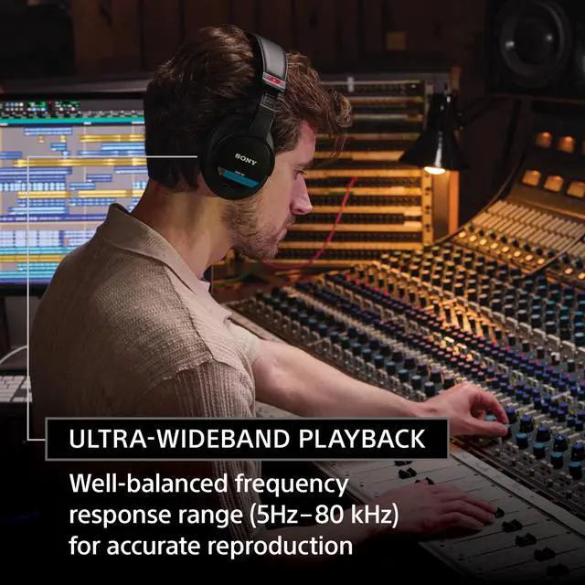 Alt view image 3 of 7 - MDR-M1 Professional Reference Closed Monitor Headphones