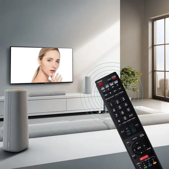 Alt view image 3 of 7 - New TV Remote Control for All Sharp Brand TV Smart TVAquos TV