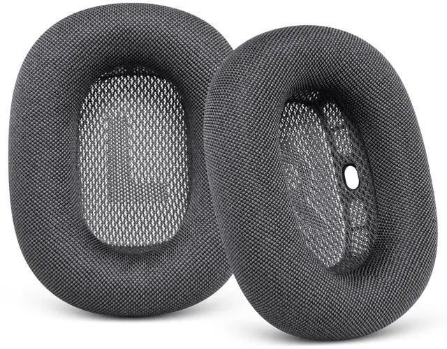 Main image of Mesh Ear Cushions for Apple AirPods Max - Upgraded Ear Cup Covers for Airpods Max Headphones - Original Silicone Design Strong Magnet (Gray)