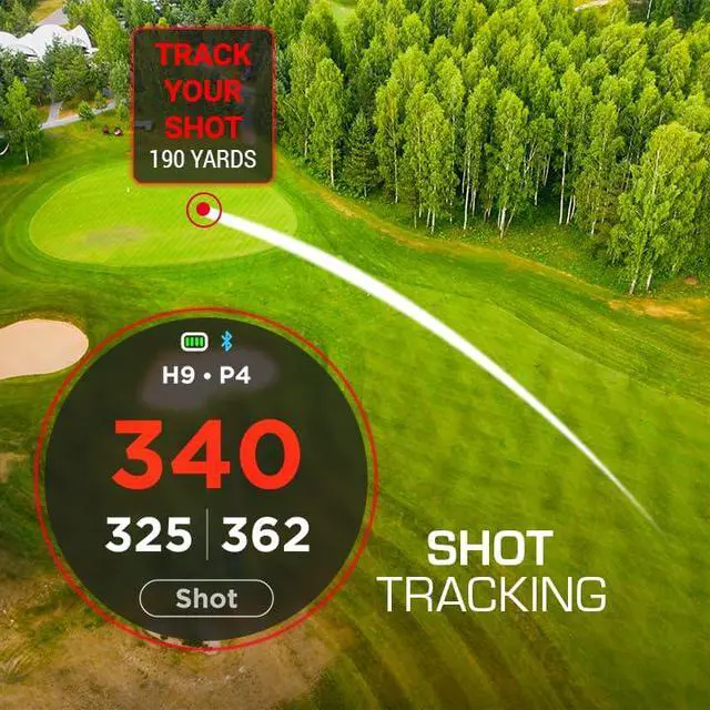 Alt view image 6 of 7 - Watch+ Golf GPS Watch LCD Touchscreen, Embedded GPS, 42,000+ Courses, Dynamic Pin Positioning, Performance Tracking Gir Fairways Putts, FCB Hazard Distances, Shot Tracker, Green View, IPX7 Waterproof