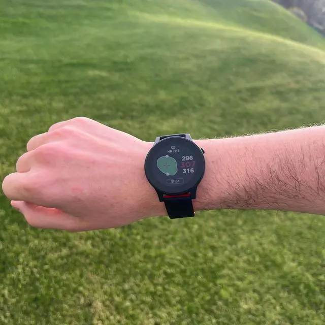 Alt view image 7 of 7 - Watch+ Golf GPS Watch LCD Touchscreen, Embedded GPS, 42,000+ Courses, Dynamic Pin Positioning, Performance Tracking Gir Fairways Putts, FCB Hazard Distances, Shot Tracker, Green View, IPX7 Waterproof