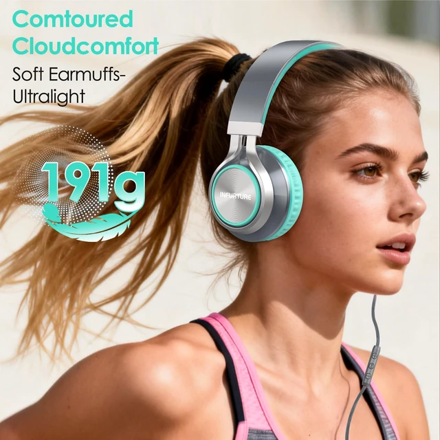 Alt view image 5 of 7 - USB C Headphone for School & Adults Over-Ear Headphone with Mic Type-C Headphone, Adjustable Headband, Lightweight, Tangle-Free Cable. Ideal for iPhone 17/16/15/iPad/Students/Travellers