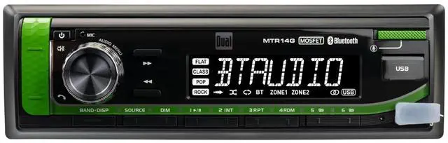 Main image of TRJDR14G Tractor Radio for John Deere Bluetooth | Plug-n-play harness with headphone jack, also fits McCormick, JCB & Case IH, Bluetooth, USB port, weatherproof tractor radio