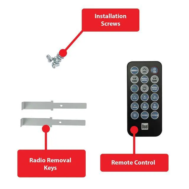 Alt view image 7 of 7 - TRJDR14G Tractor Radio for John Deere Bluetooth | Plug-n-play harness with headphone jack, also fits McCormick, JCB & Case IH, Bluetooth, USB port, weatherproof tractor radio