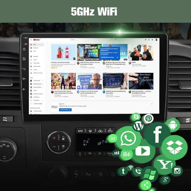 Alt view image 3 of 7 - Car Radio Qualcomm 8 Core CPU for Chevy Silverado GMC Sierra Yukon