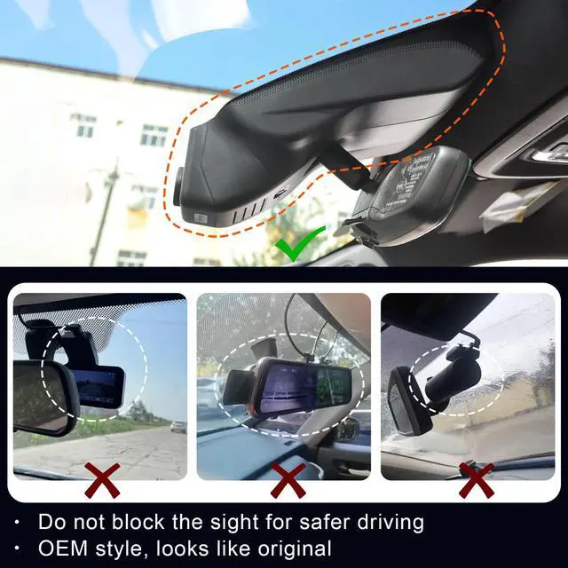 Alt view image 7 of 7 - STARVIS 2 Front 4K HDR Dash Cam IMX678, Fit for Chevy Silverado 1500 2022-2026 2500 HD/3500 HD 2024-2026(Model C), 5GHz WiFi, GPS, 64 GB