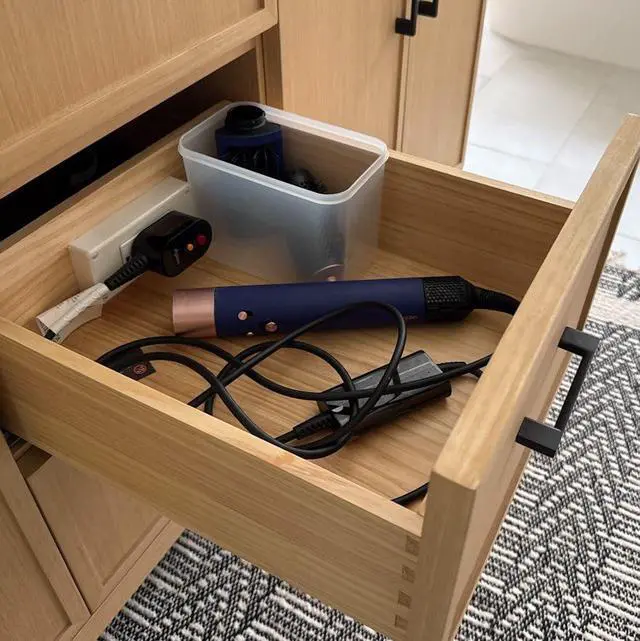 Alt view image 5 of 7 - Compact (2) USB-A (2) 15 Amp in-Drawer Docking Station Outlet Plugs with Retractable Arm