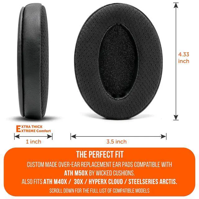 Alt view image 5 of 7 - Freeze Cooling Gel Earpads - Compatible with HyperX Cloud, Steelseries Arctis, ATH M50X, G Pro X & More - Major Comfort Upgrade & Cooler for Longer | Black