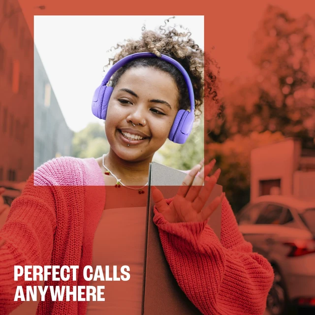 Alt view image 3 of 7 - Tune 530BT - On-Ear Bluetooth Headphones - White Pure Bass Sound, Customize your sound with the Headphones App, 2 beamforming mics for perfect calls
