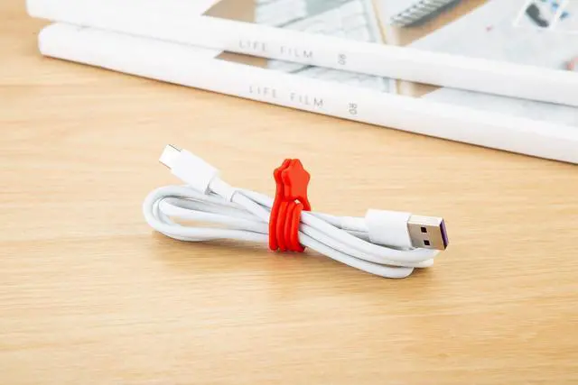 Alt view image 6 of 7 - Reusable Silicone Magnetic Cable Ties, 28 Pack 7.48'' Magnetic Twist Ties for Bundling and Organizing, Holding Stuff, USB Charging Cords, Fridge Magnets, or to Play and Decorate(7 Colors)
