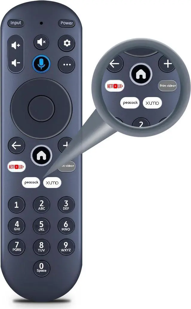 Main image of Replacement for Element Xumo TV Stream Box Voice Remote Control, Compatible with Element 65 4K UHD HDR Xumo TV E500AC65C E500AC43C E500AC55C E500AC50C