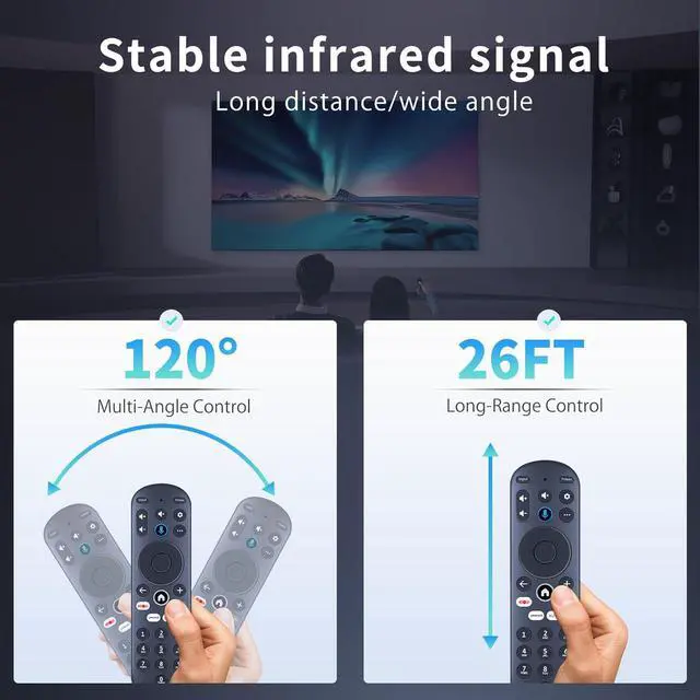 Alt view image 4 of 7 - Replacement for Element Xumo TV Stream Box Voice Remote Control, Compatible with Element 65 4K UHD HDR Xumo TV E500AC65C E500AC43C E500AC55C E500AC50C