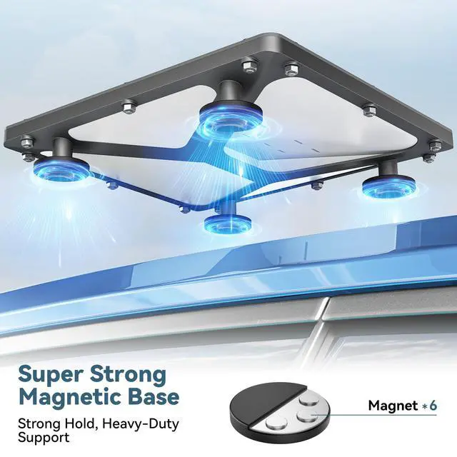Alt view image 2 of 7 - Starlink Mini Magnetic Mount, Starlink Mini Roof Mount with Protection Cover, Mounting Kit Accessories for RV, Truck, Boat, Camping & Off-Road