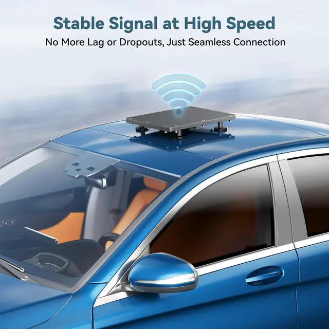Alt view image 4 of 7 - Starlink Mini Magnetic Mount, Starlink Mini Roof Mount with Protection Cover, Mounting Kit Accessories for RV, Truck, Boat, Camping & Off-Road