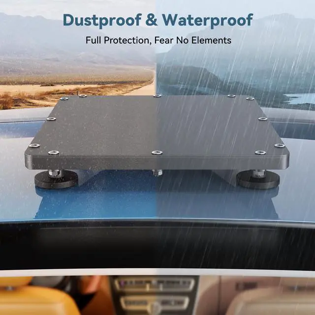 Alt view image 3 of 7 - Starlink Mini Magnetic Mount, Starlink Mini Roof Mount with Protection Cover, Mounting Kit Accessories for RV, Truck, Boat, Camping & Off-Road