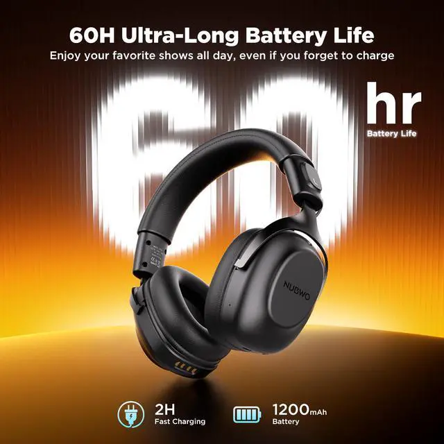 Alt view image 3 of 7 - Wireless TV Headphones for Seniors Hearing Impaired, 2.4GHz Bluetooth Headphones with Charging Base, 20ms Ultra Low Latency, 65H Playtime, Works with Optical RCA AUX