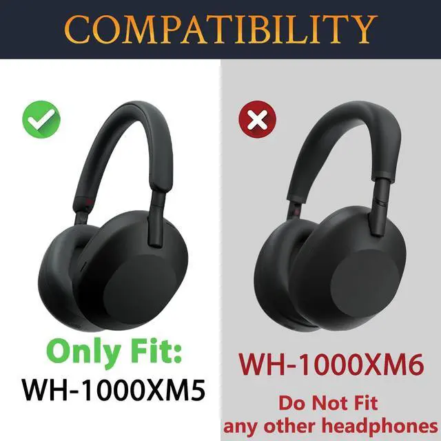 Alt view image 2 of 7 - Hinge for Sony WH-1000XM5 - Black | Protective Connectors for WH1000XM5(XM5) Headband Side Cover Slider to Fix and Prevent Breakage