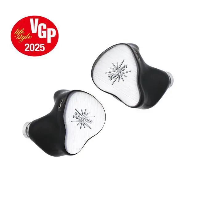 Alt view image 2 of 7 - Kiwi Ears KE4 in Ear Monitor, 2DD+2BA Hybrid Earphone, Gaming Earbuds, HiFi Wired IEM, with Detachable IEM Cable for Musician Audiophile (Silver)