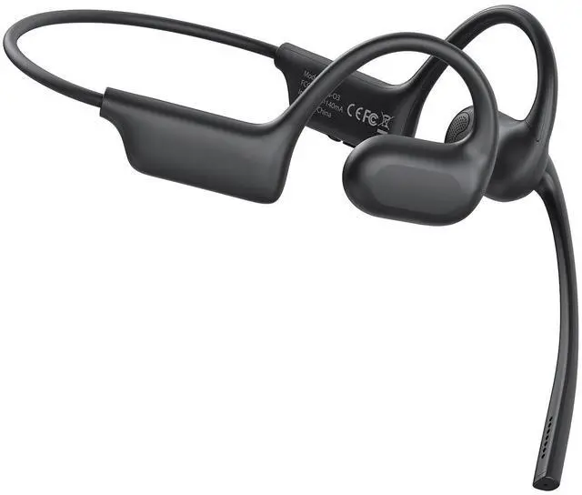 Main image of Open Ear Headphones with Mic, Dual Noise Canceling Mic for Clear Calls | Bluetooth 5.4 Headphones, 23g Lightweight Headset with Mute Button, 12H Playtime Air Conduction Headphones for Call, Meeting