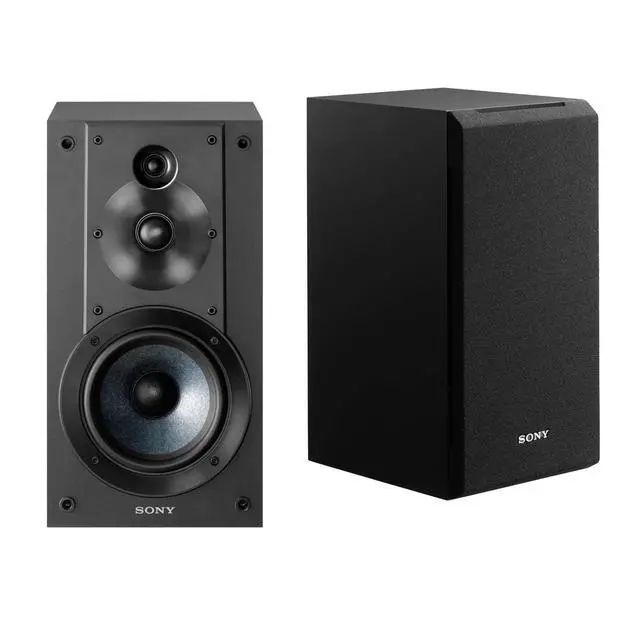 Alt view image 2 of 4 - SSCS5 3-Way 3-Driver Bookshelf Speaker System Bundle (Black) | 100 feet, 16AWG Speaker Wire, 16AWG Speaker Wire (100'), Gold Plated Speaker Banana Plugs, (2 items)
