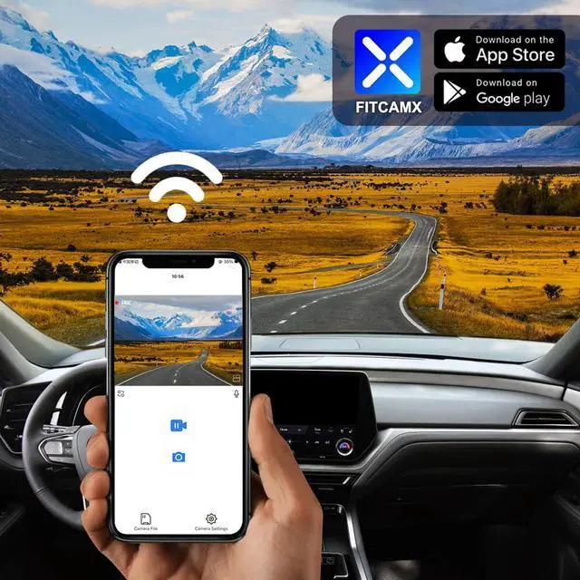 Alt view image 4 of 6 - 4K Dash Cam Suitable for Lexus TX 2024-2026 TX 350 500h Premium Luxury F Sport, OEM Factory Look, UHD 2160P Video, Built-in WiFi & APP, Loop Recording, G-Sensor, Easy to Install, 64GB Card