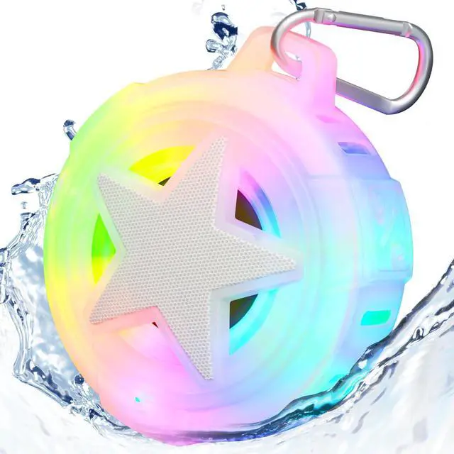 Main image of Shower Speaker Bluetooth Waterproof for Paddle Board Gifts Teen Girls | Portable Wireless Speakers, IP67 Floating, TF Card, Small Outdoor Stuff with LED Light for Beach, Kayak, Gifts for Kids, Men