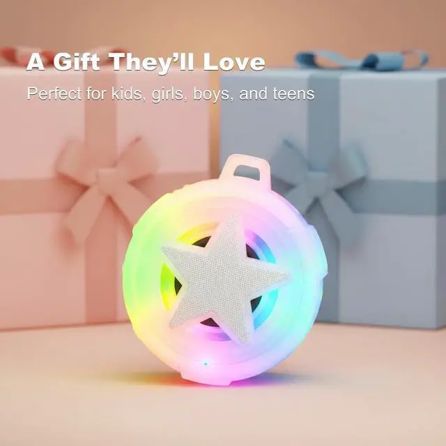 Alt view image 4 of 7 - Shower Speaker Bluetooth Waterproof for Paddle Board Gifts Teen Girls | Portable Wireless Speakers, IP67 Floating, TF Card, Small Outdoor Stuff with LED Light for Beach, Kayak, Gifts for Kids, Men