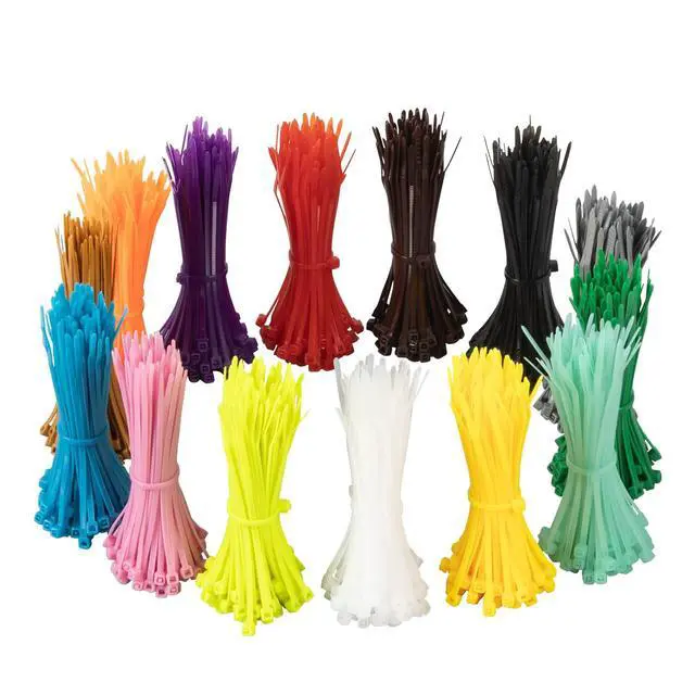 Main image of 1400 PCS Colored Zip Ties 4 Inch, Multicolor Zip Ties, Mix Packed 14 Color Plastic Wire Ties Assortment for Home Office Garden Garage and Workshop