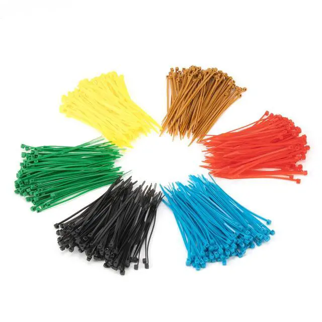 Alt view image 5 of 6 - 1400 PCS Colored Zip Ties 4 Inch, Multicolor Zip Ties, Mix Packed 14 Color Plastic Wire Ties Assortment for Home Office Garden Garage and Workshop