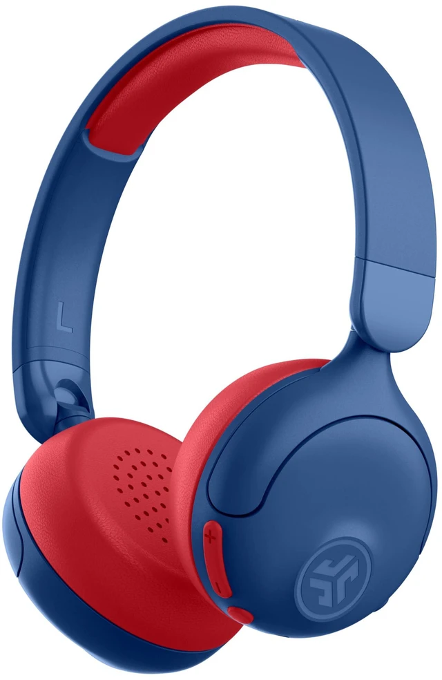 Main image of JBuddies ANC 2 in 1, Kids Headphones, Active Noise Cancelling, Wireless + Wired, Blue/Red