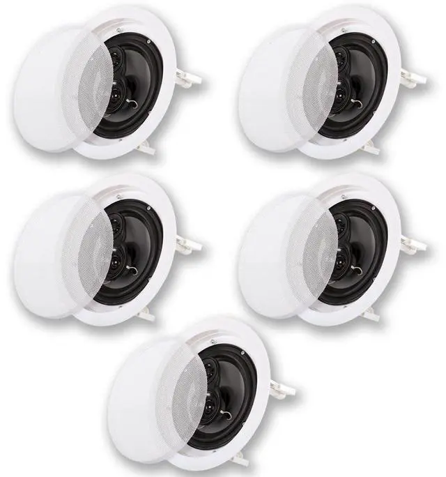 Main image of CS-IC83 8 3-Way In Ceiling Home Theater Speaker System (White, 5 Speakers)