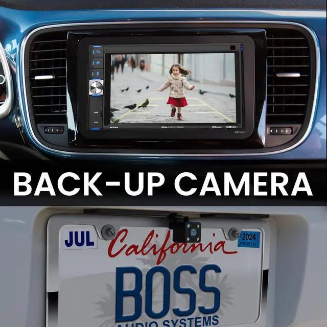 Alt view image 4 of 6 - BCP62-RC Car Stereo, CarPlay, Double DIN, Backup Cam