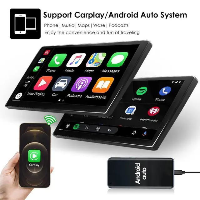 Alt view image 4 of 7 - 64GB Android14 Car Radio Upgrade for Dodge Durango 2014-2020 10.4 Inch IPS Touch Screen Supports Wireless Carplay/Android Auto,Steering Wheel Control, WiFi, FM 2GB ROM Car Tablet